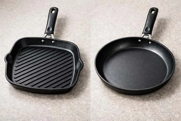 تفاوت تابه گریل با تابه معمولی در چیست؟