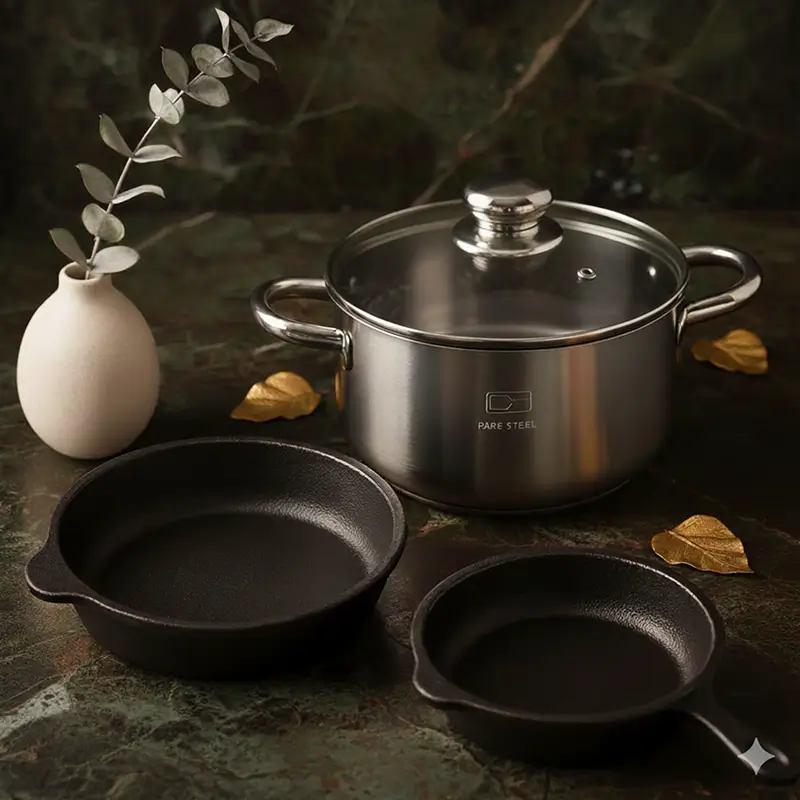 پک استیل + چدن