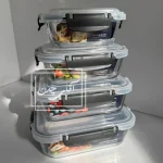 ظروف شیشه ای نگهدارنده غذا 8 پارچه