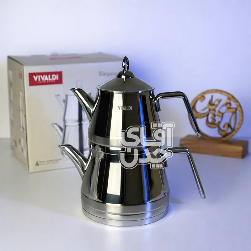 کتری قوری استیل ویوالدی مدل الگانس